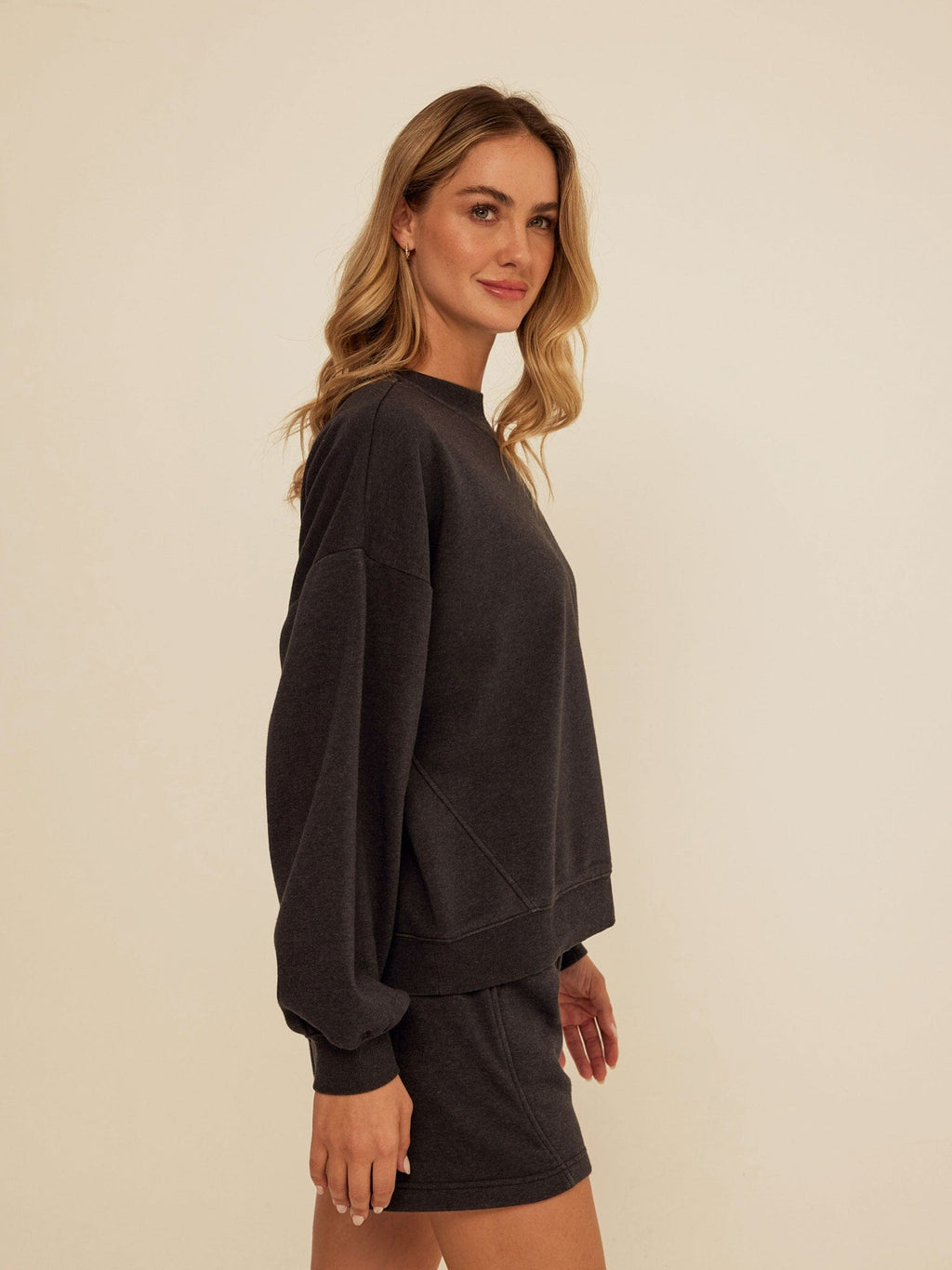 Kaitlyn Mineral Wash Fleece Sweatshirt