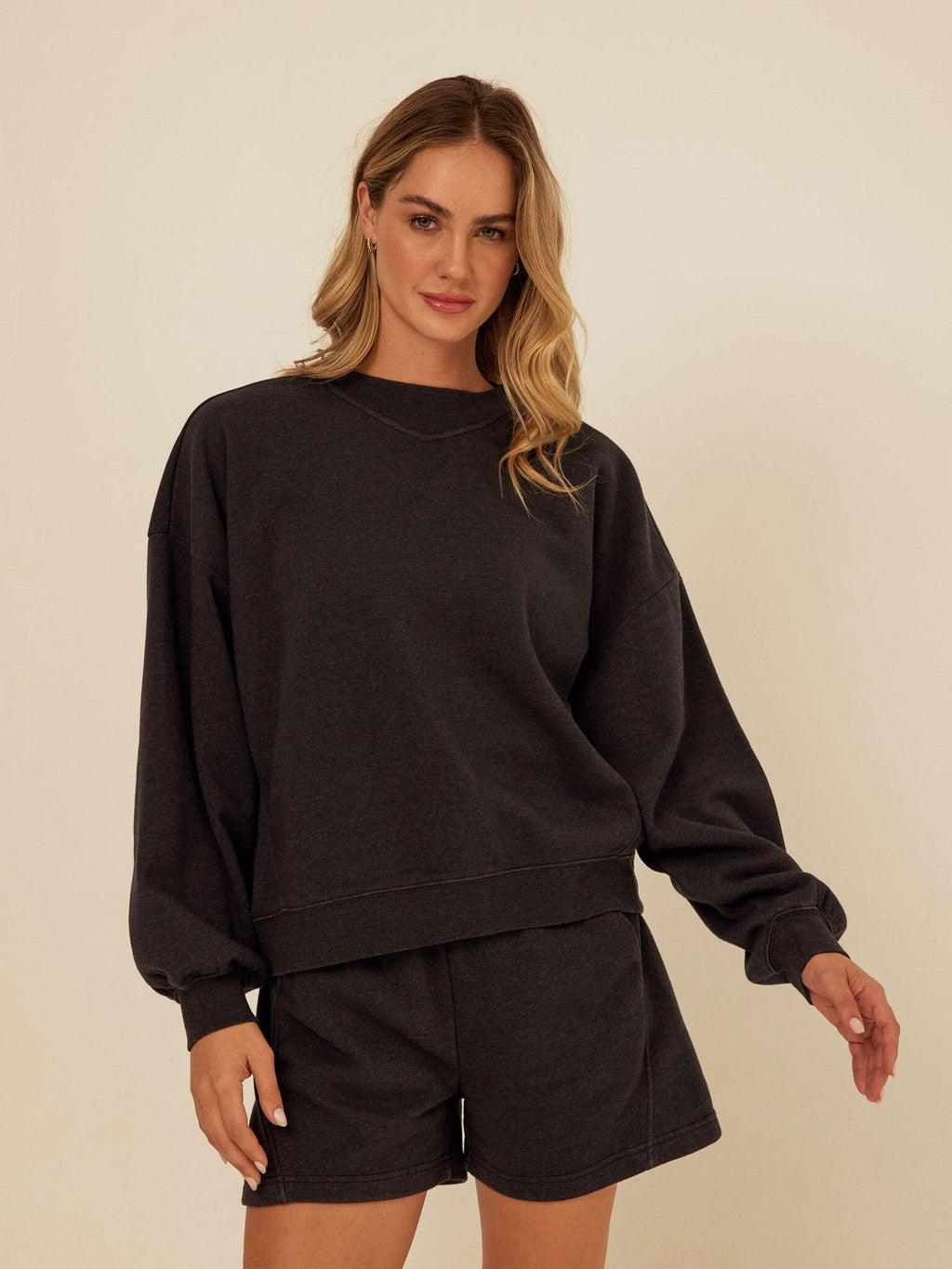 Kaitlyn Mineral Wash Fleece Sweatshirt