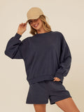 Kaitlyn Mineral Wash Fleece Sweatshirt