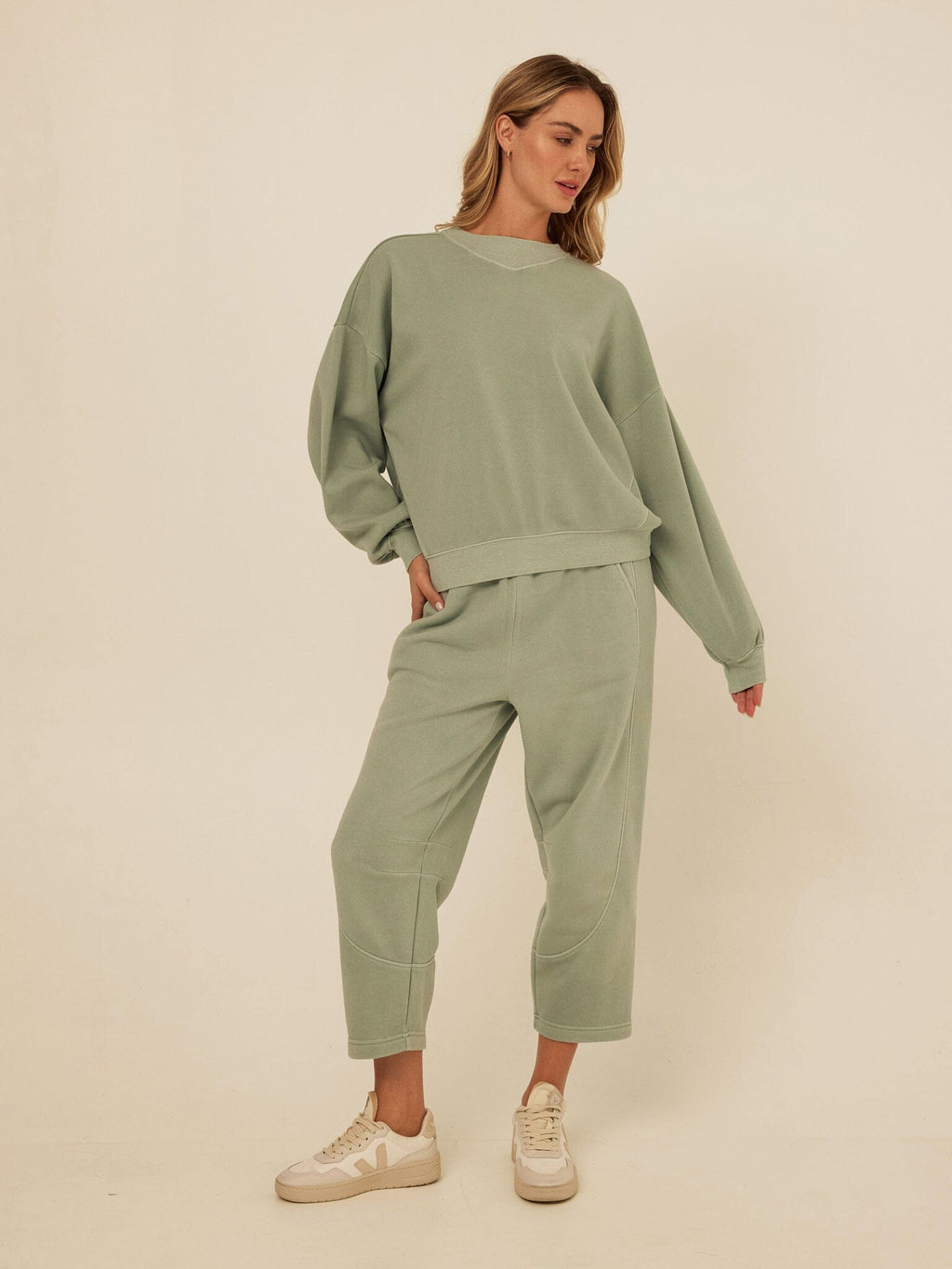 Kaitlyn Mineral Wash Fleece Sweatshirt