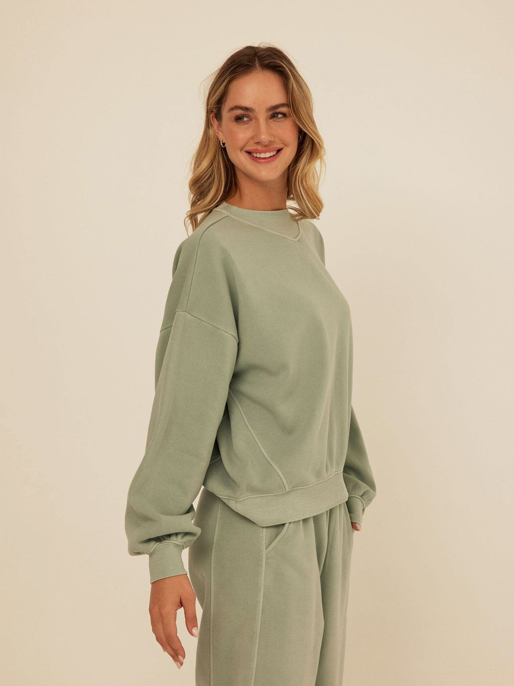 Kaitlyn Mineral Wash Fleece Sweatshirt