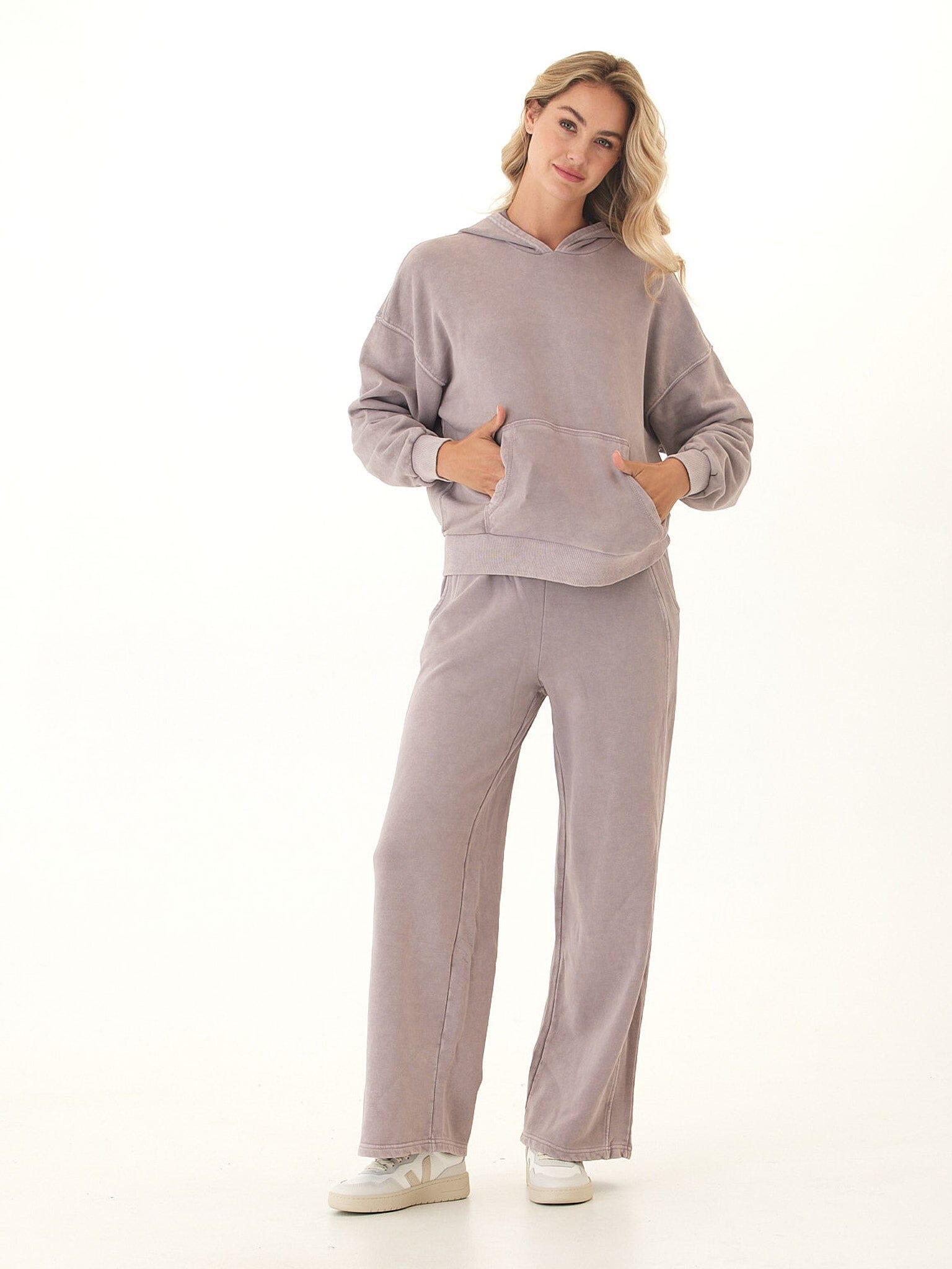 Tanya Mineral Wash Cotton Terry Pullover Hoodie