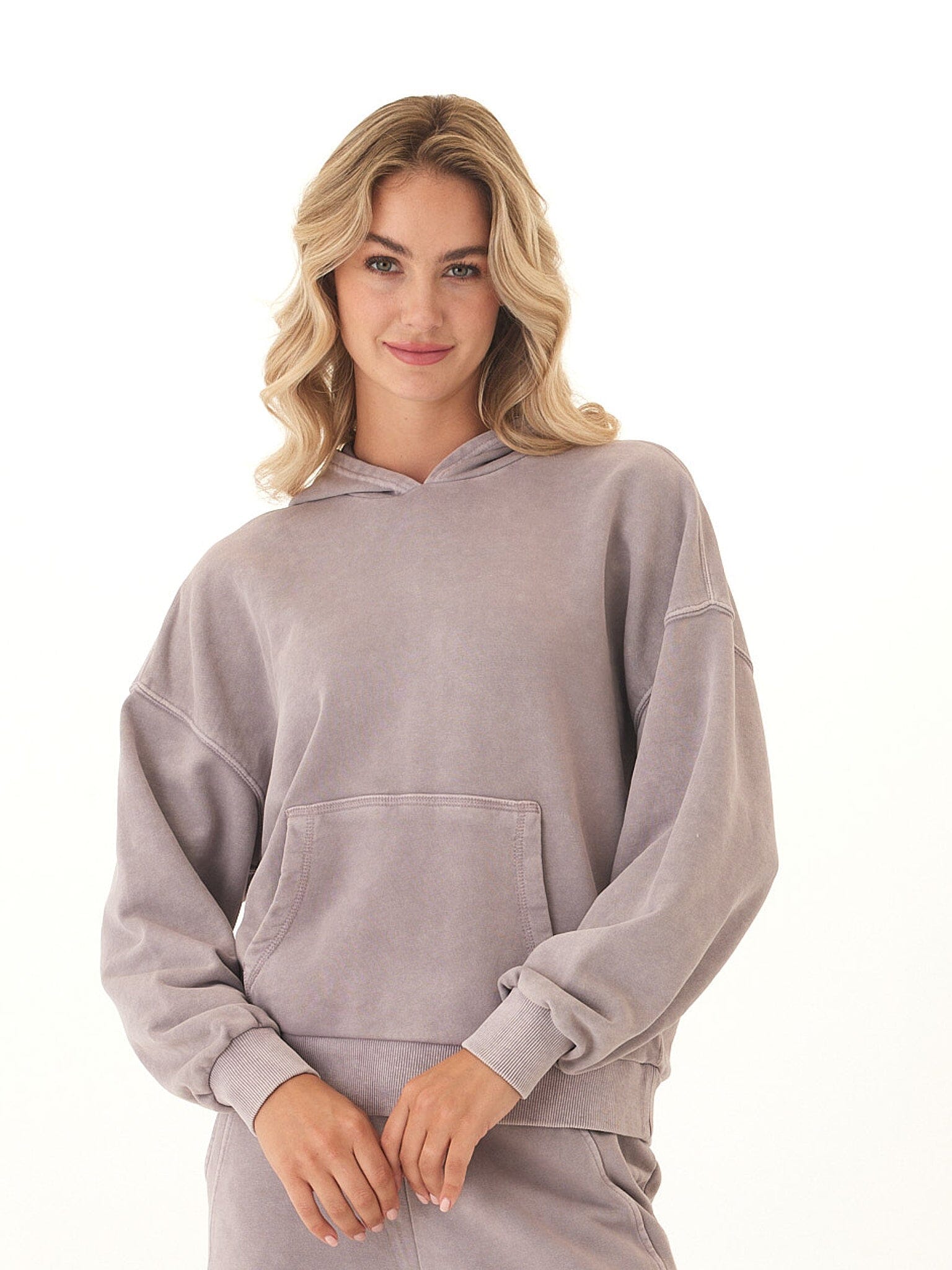 Tanya Mineral Wash Cotton Terry Pullover Hoodie
