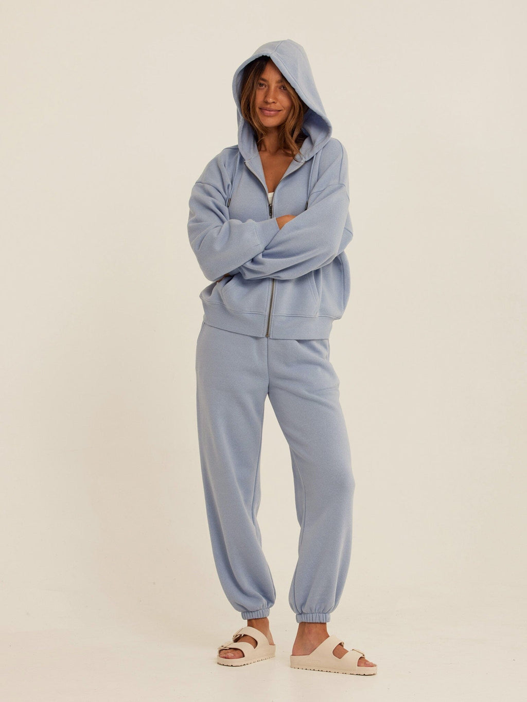 Corissa Triblend Fleece Zip Hoodie