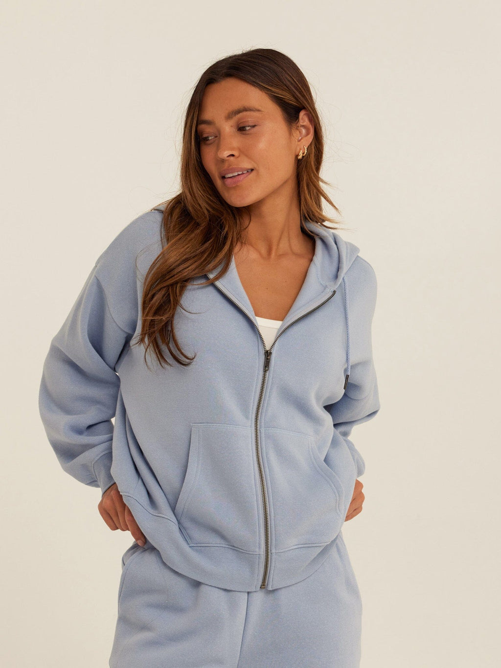Corissa Triblend Fleece Zip Hoodie