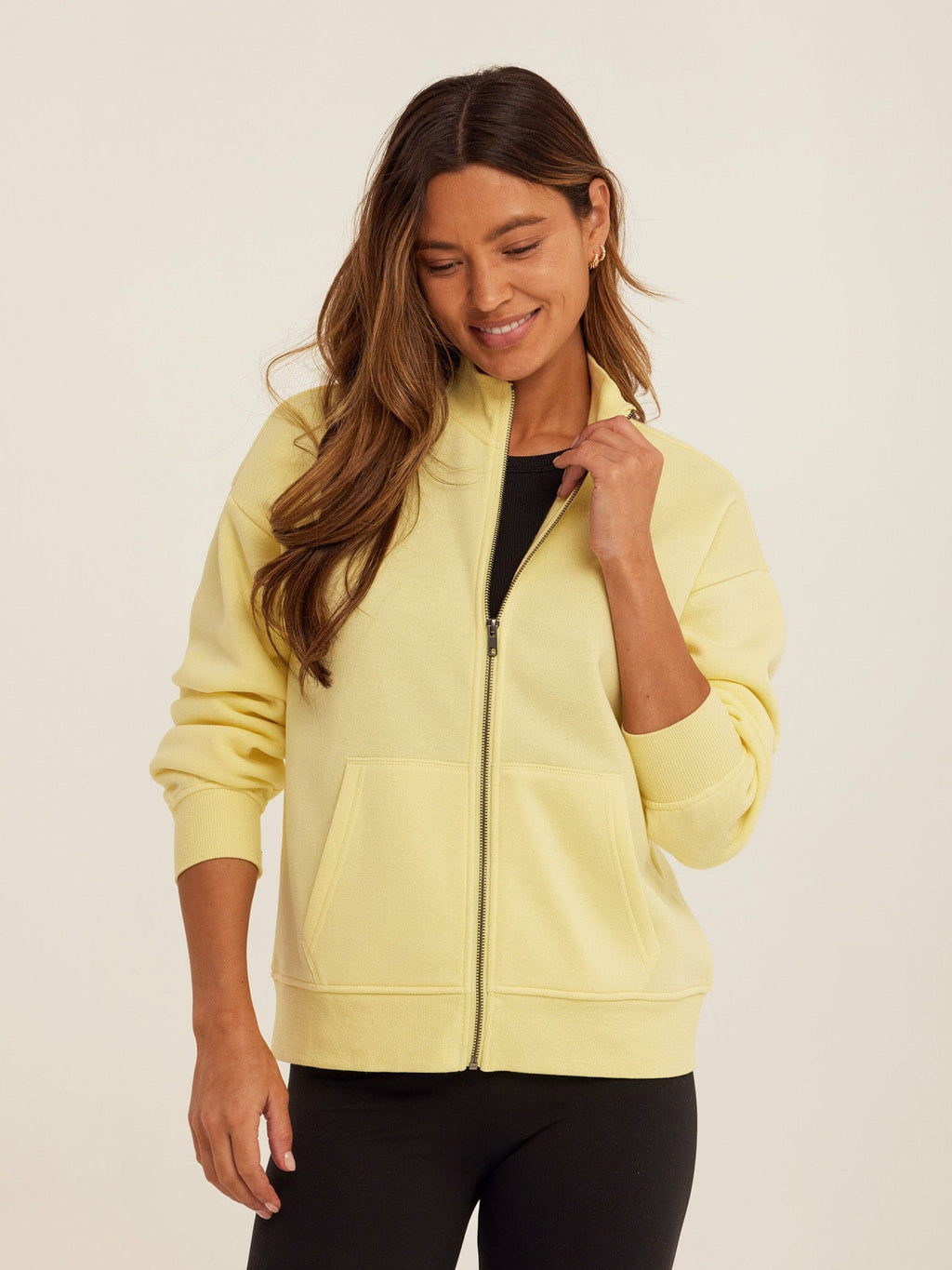 Delacey Triblend Fleece Zip Jacket