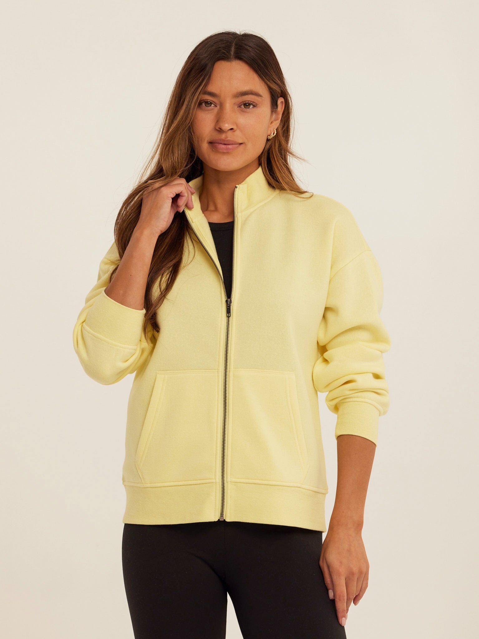 Delacey Triblend Fleece Zip Jacket