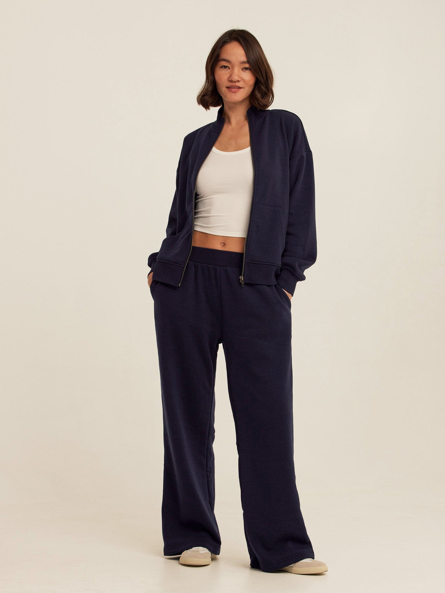 Delacey Triblend Fleece Zip Jacket