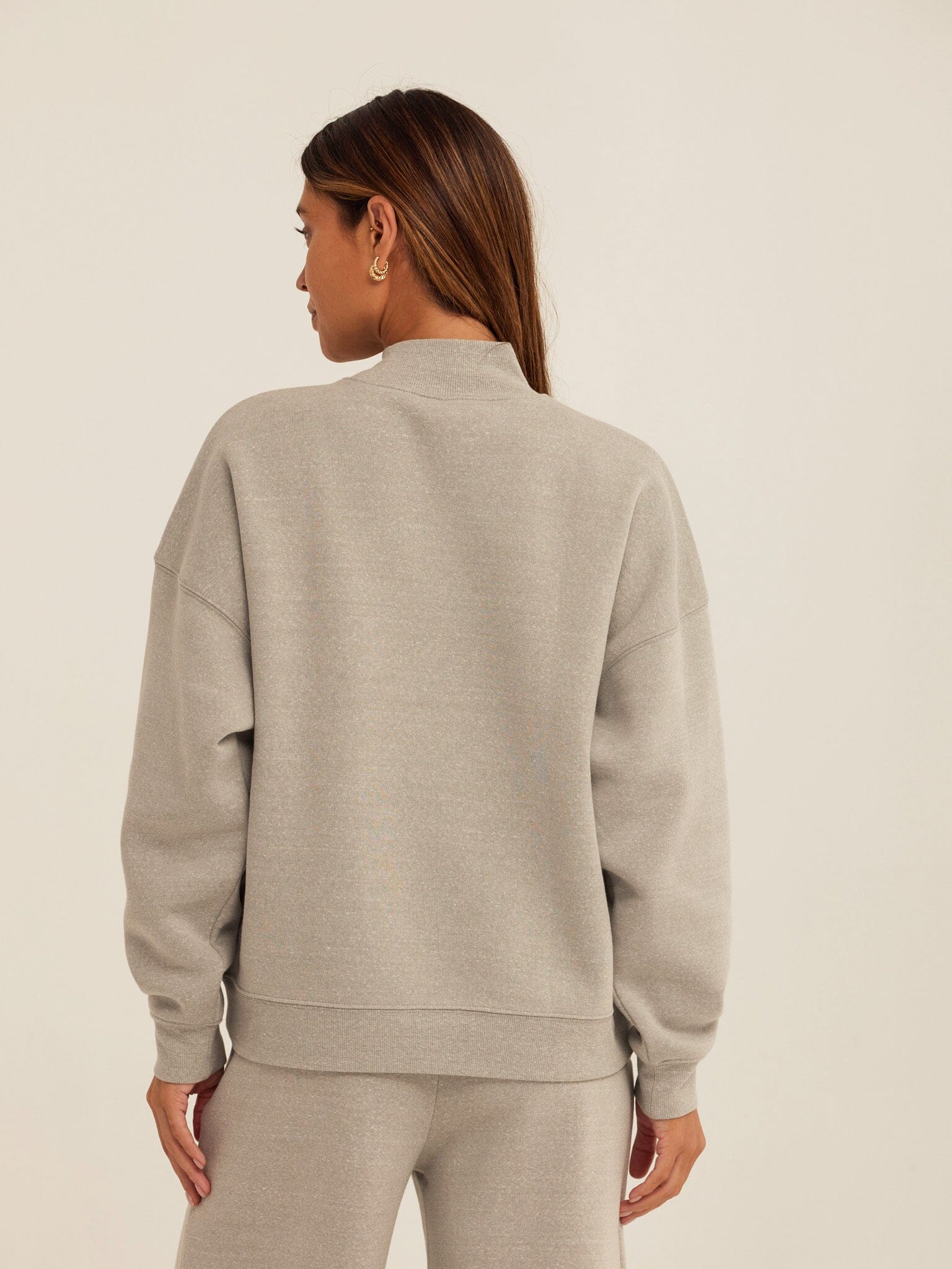 Karlie Triblend Fleece Mock Neck Pullover