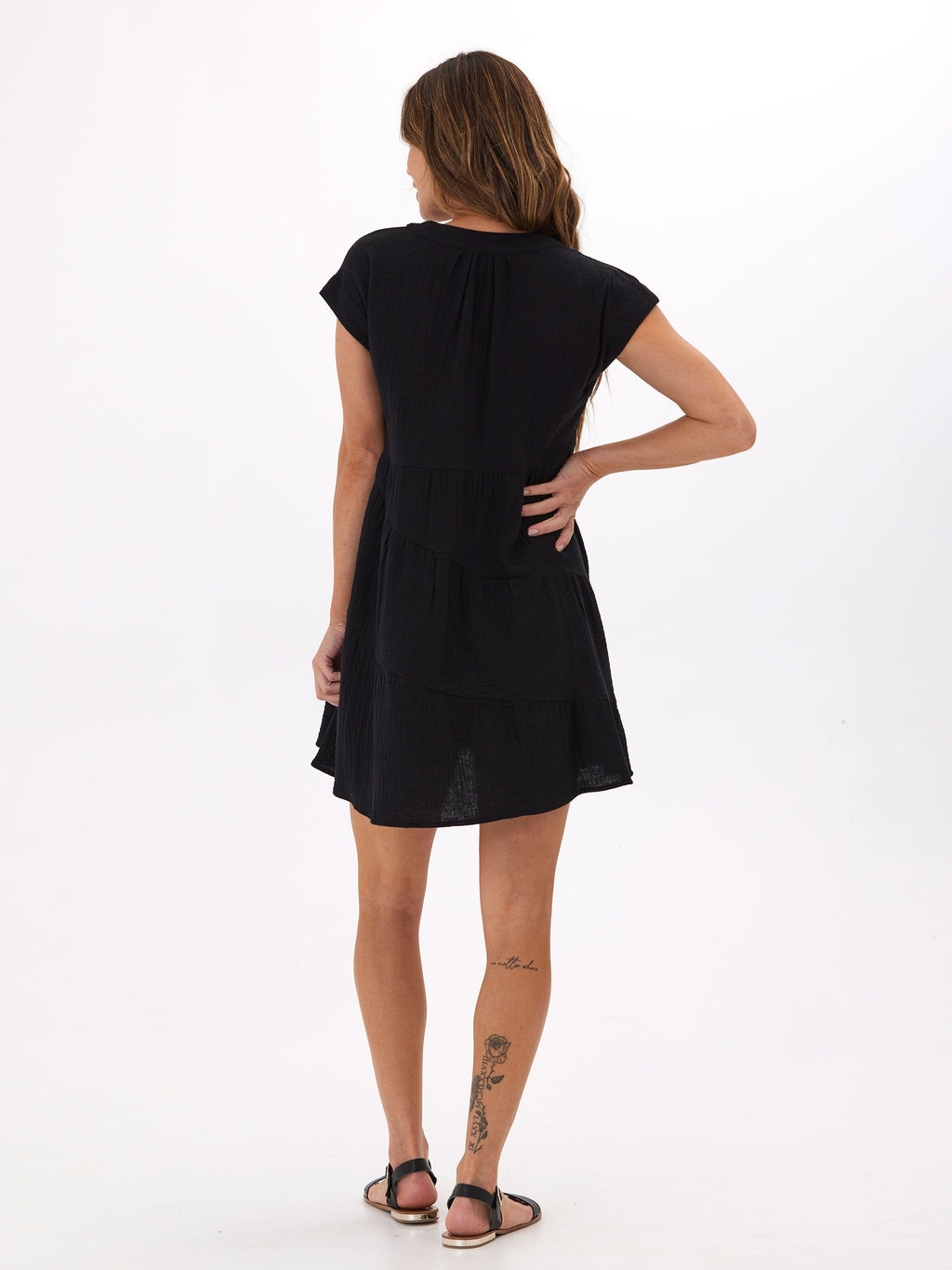 Delphine Gauze Asymmetrical Dress