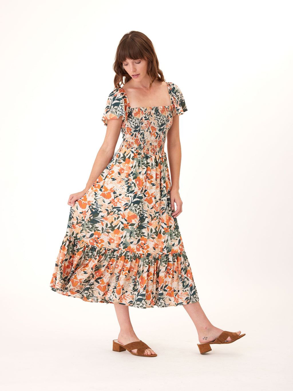 Josette Printed Tencel Midi Dress