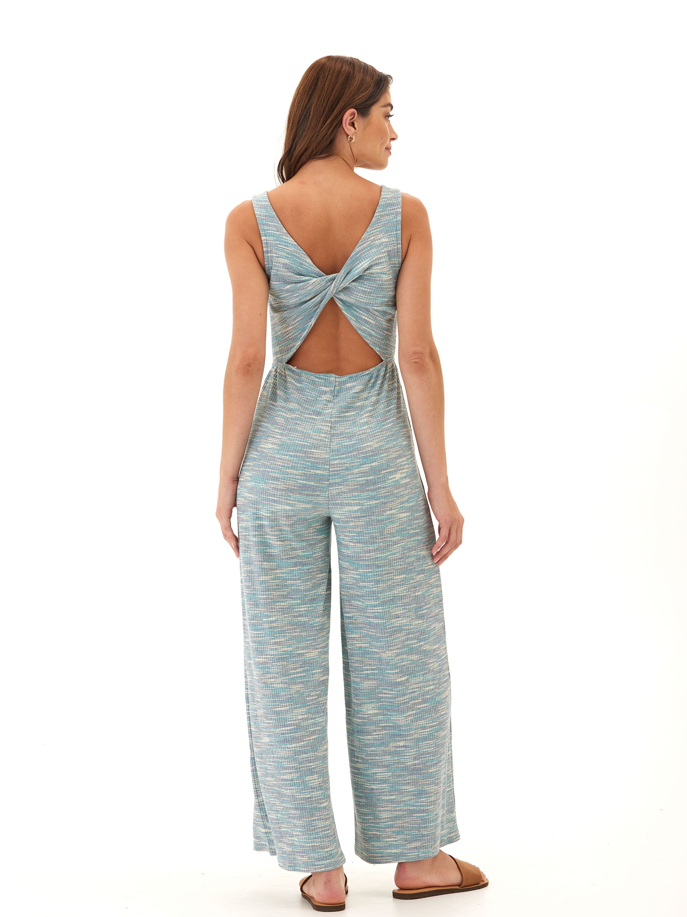 Ayesha Marble Rib Twist Jumpsuit