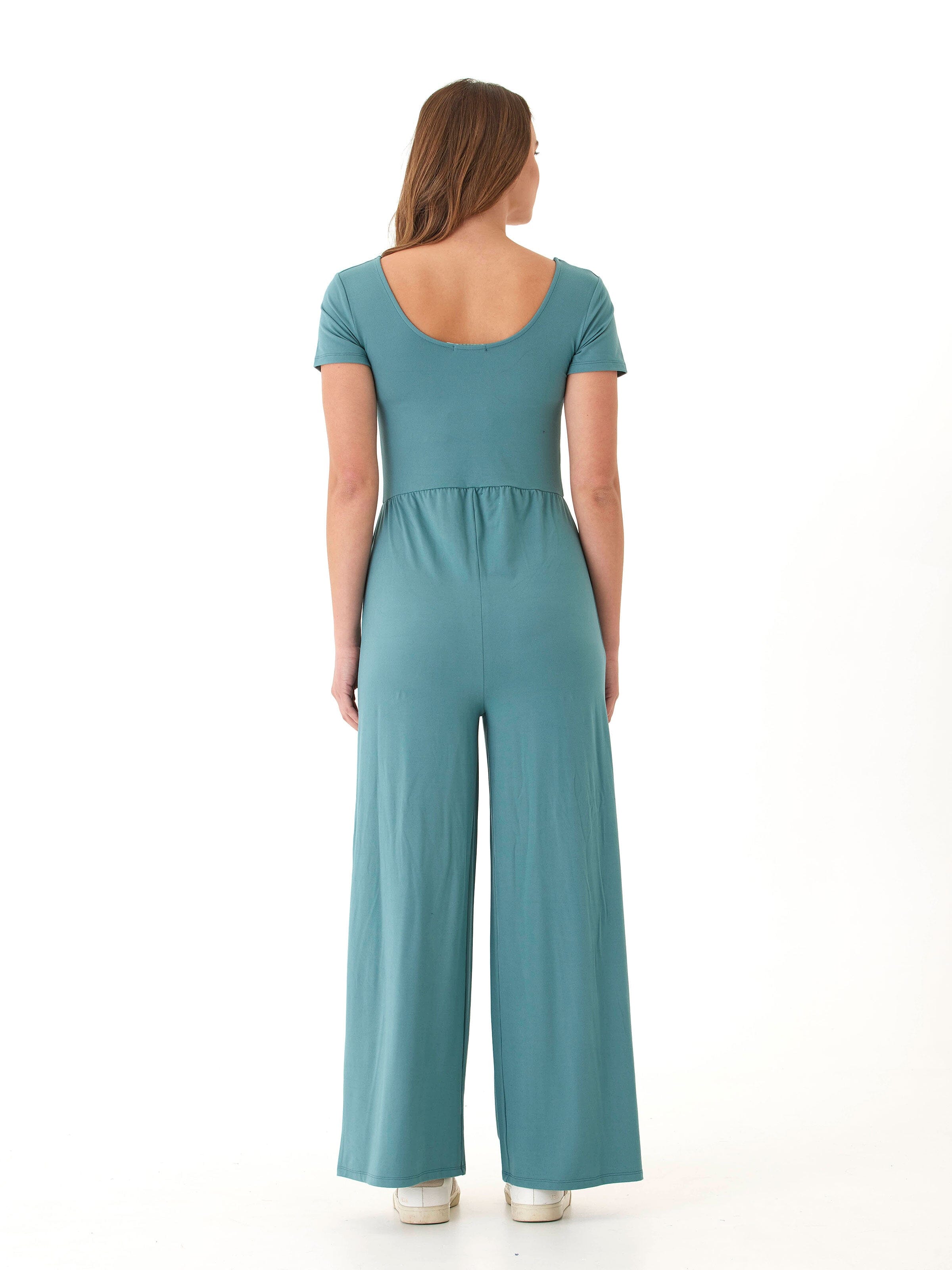 Cori Luxe Jersey Short Sleeve Jumpsuit