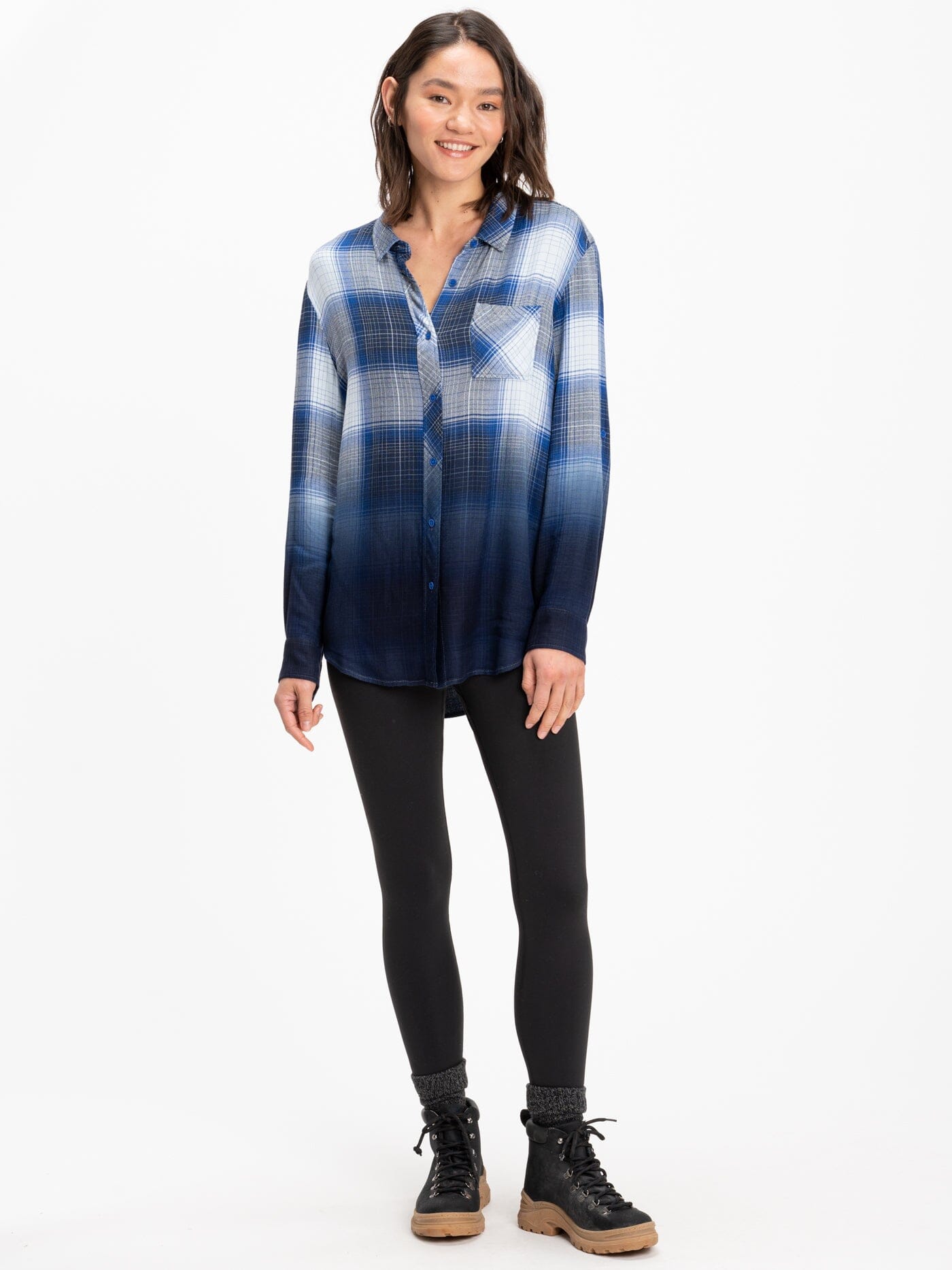 Marlow Woven Button-Up Plaid Shirt