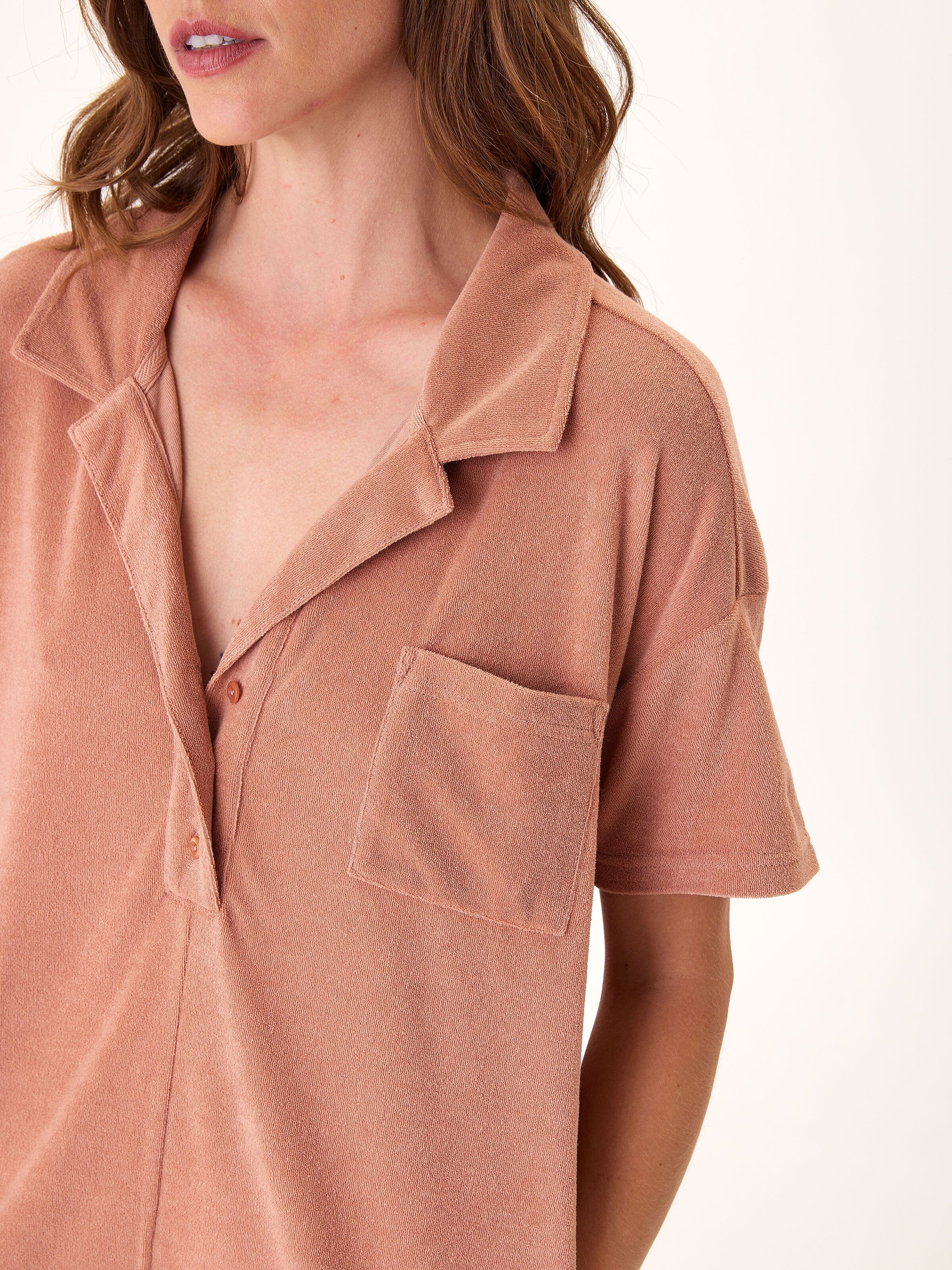 Jacira Terry Pocket Romper
