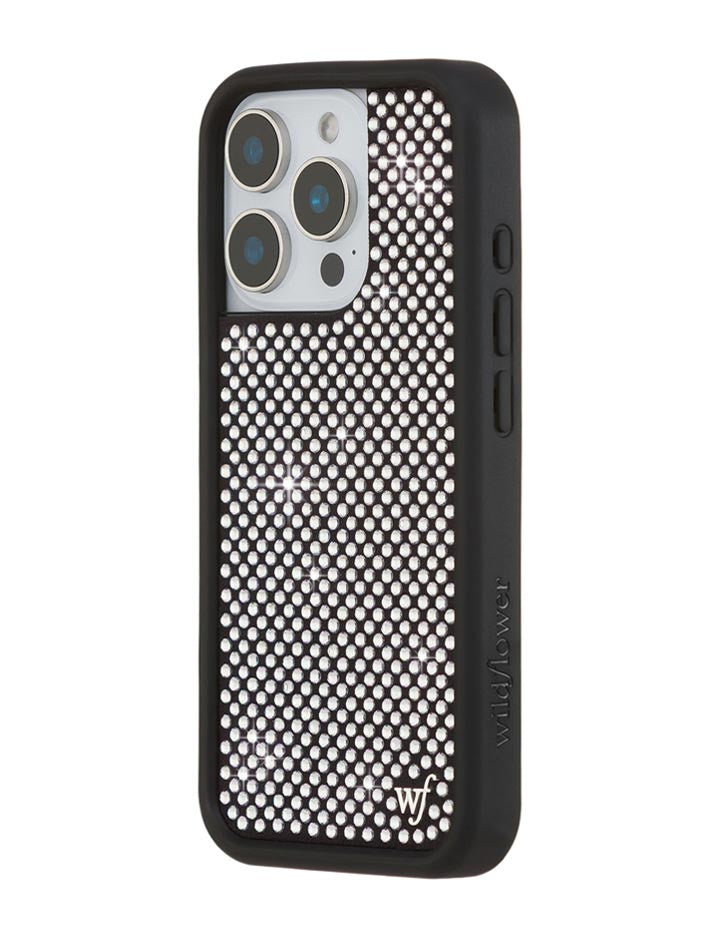 Rhinestone iPhone Case | White