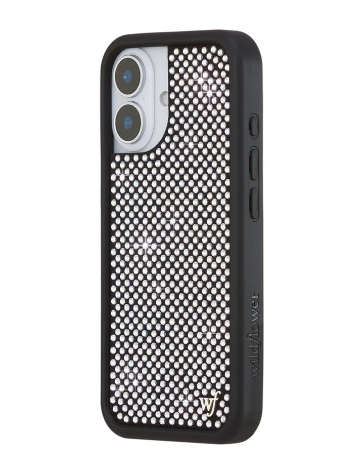 Rhinestone iPhone Case | White