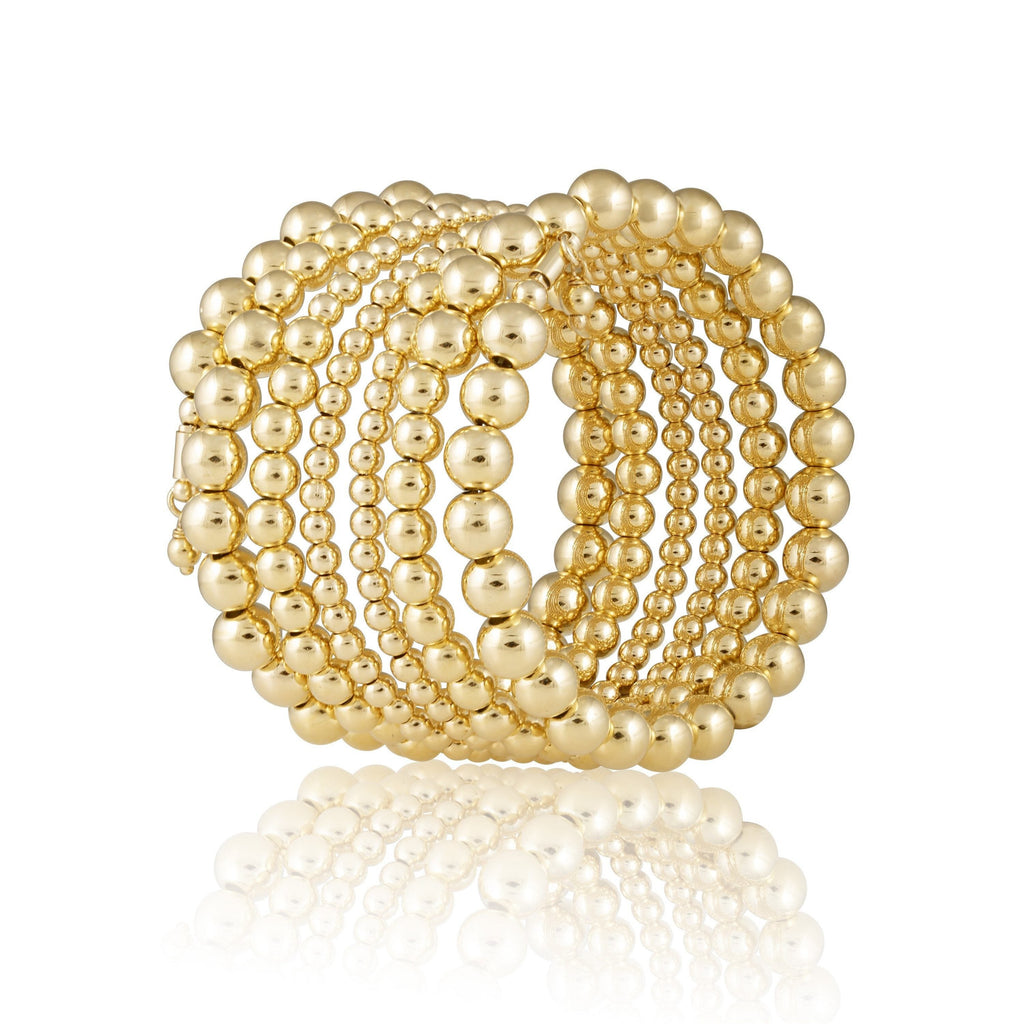 Allison Beaded Wrap Bracelet - 6 Row