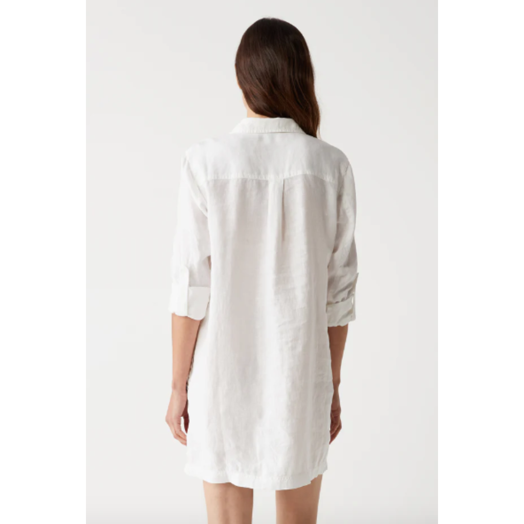 Eleanor Linen Shirt Dress - Natural