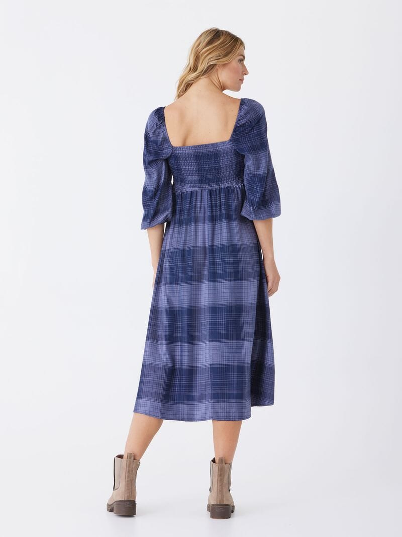 Faye Sierra Plaid Woven Midi Dress