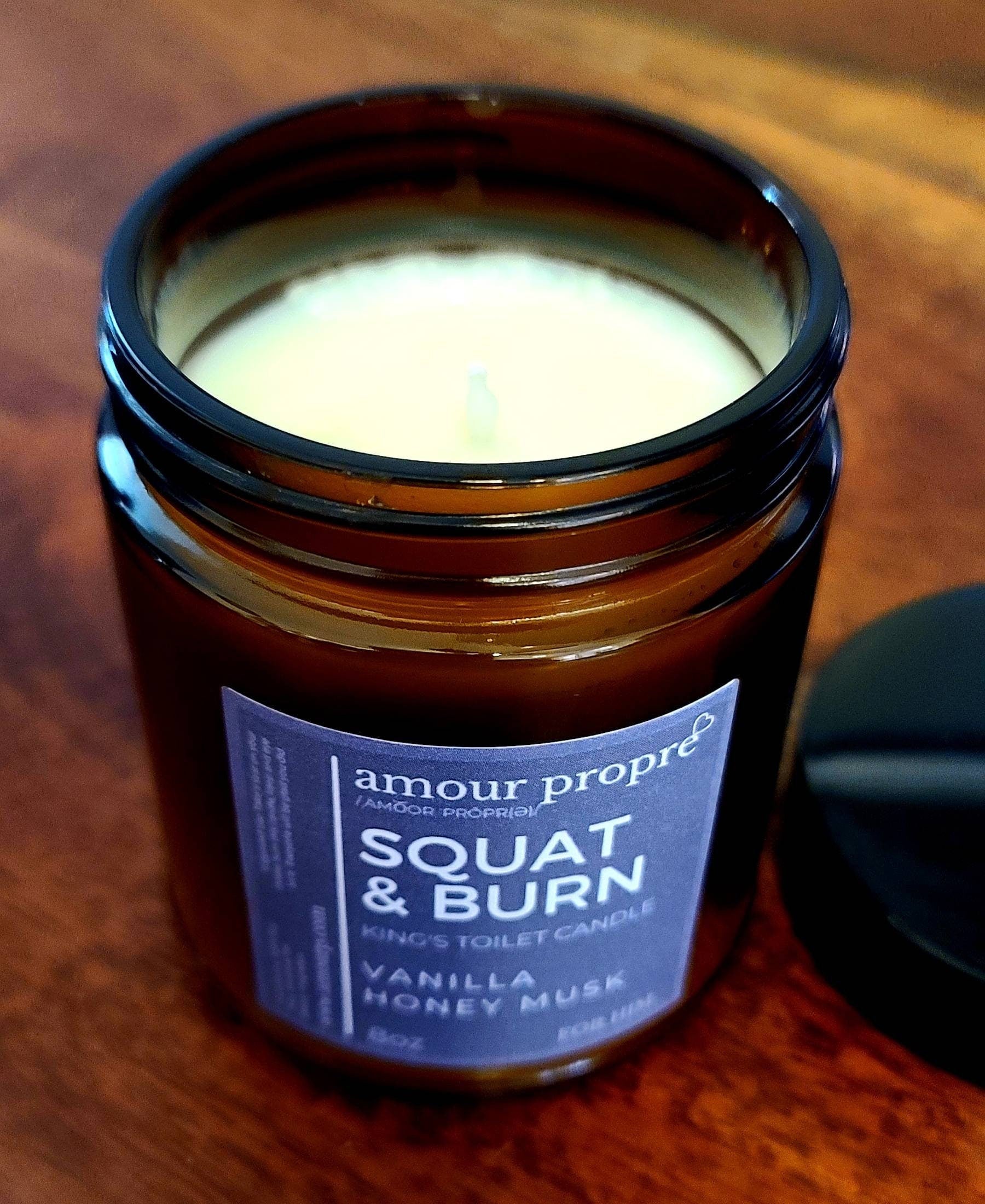 King's Throne Toiletries: Squat and Burn Candle, Spritz & Sh!t Bathroom Spray FOR HIM.