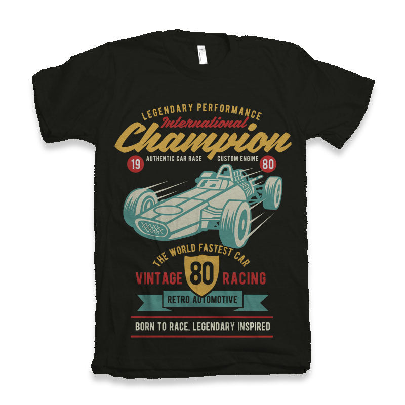International Champion Men's Bamboo Viscose/Organic Cotton Short Sleeve Graphic T-Shirt