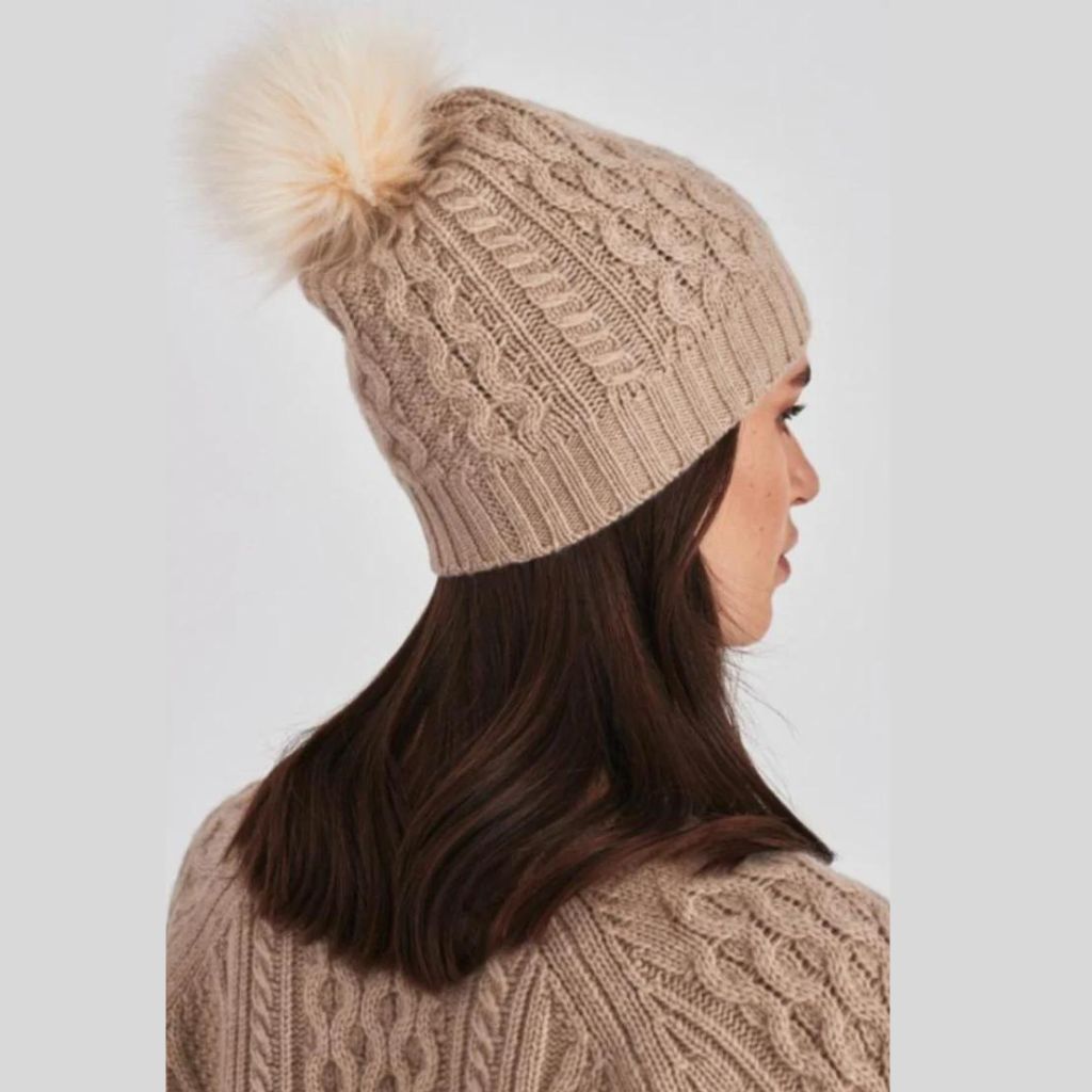 Knit Beanie With Pom Pom
