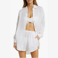 Playa Oversize Linen Cover-Up Shirt
