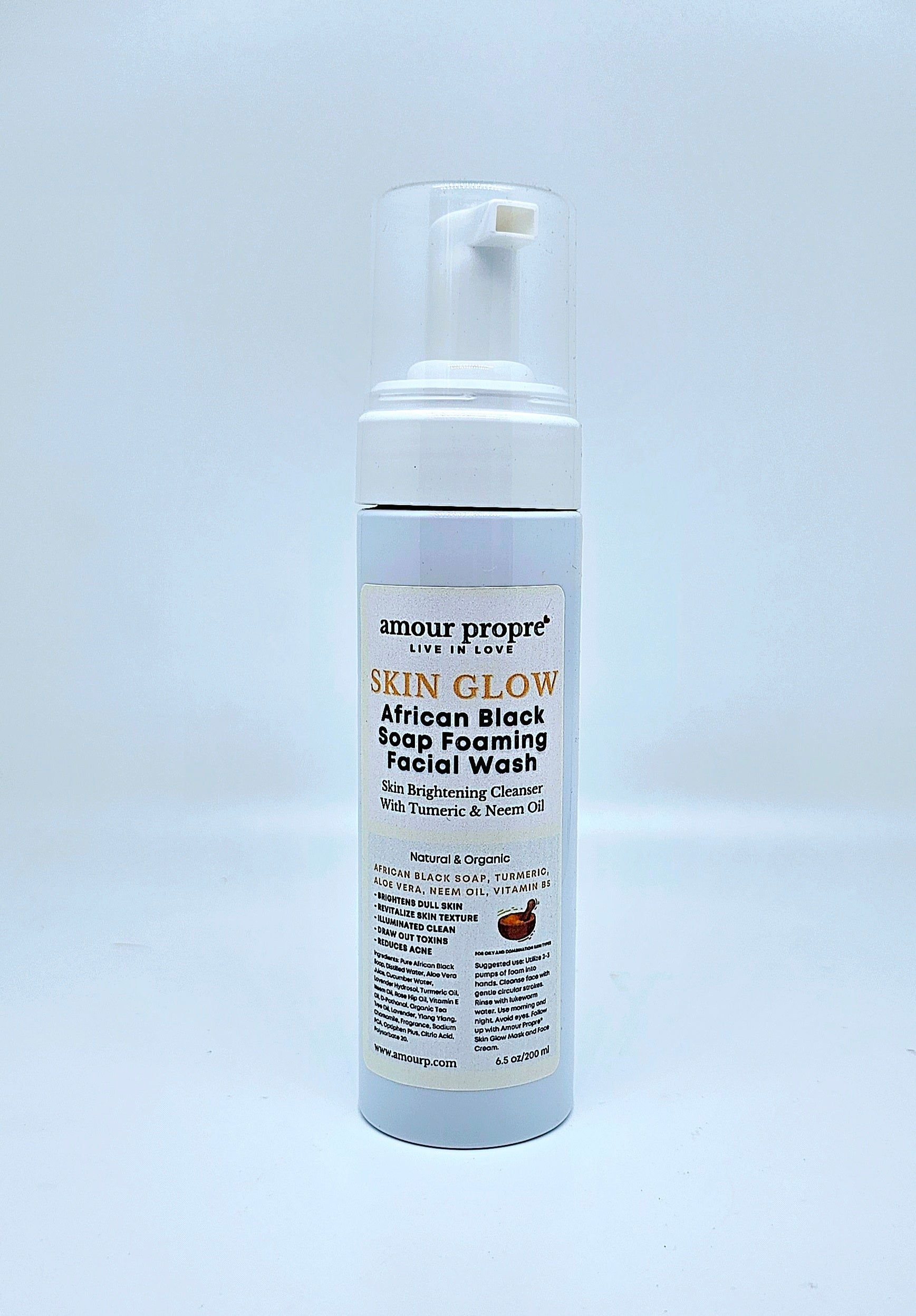 SKIN GLOW: Skin Brightening Facial Care Solution | Foaming Facial Wash, Skin Brightening Face Mask, Turmeric Face Cream