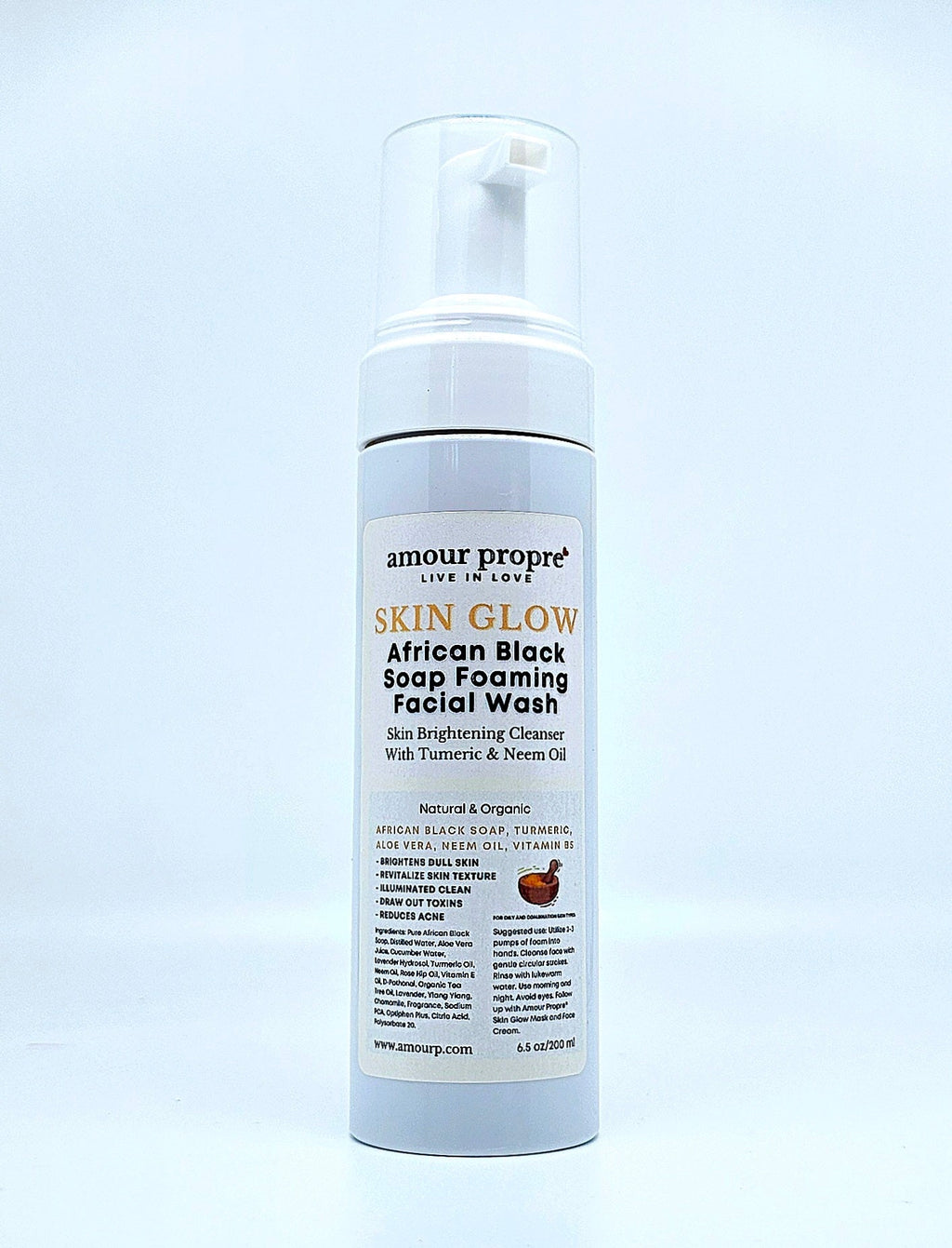 SKIN GLOW: Skin Brightening Facial Care Solution | Foaming Facial Wash, Skin Brightening Face Mask, Turmeric Face Cream
