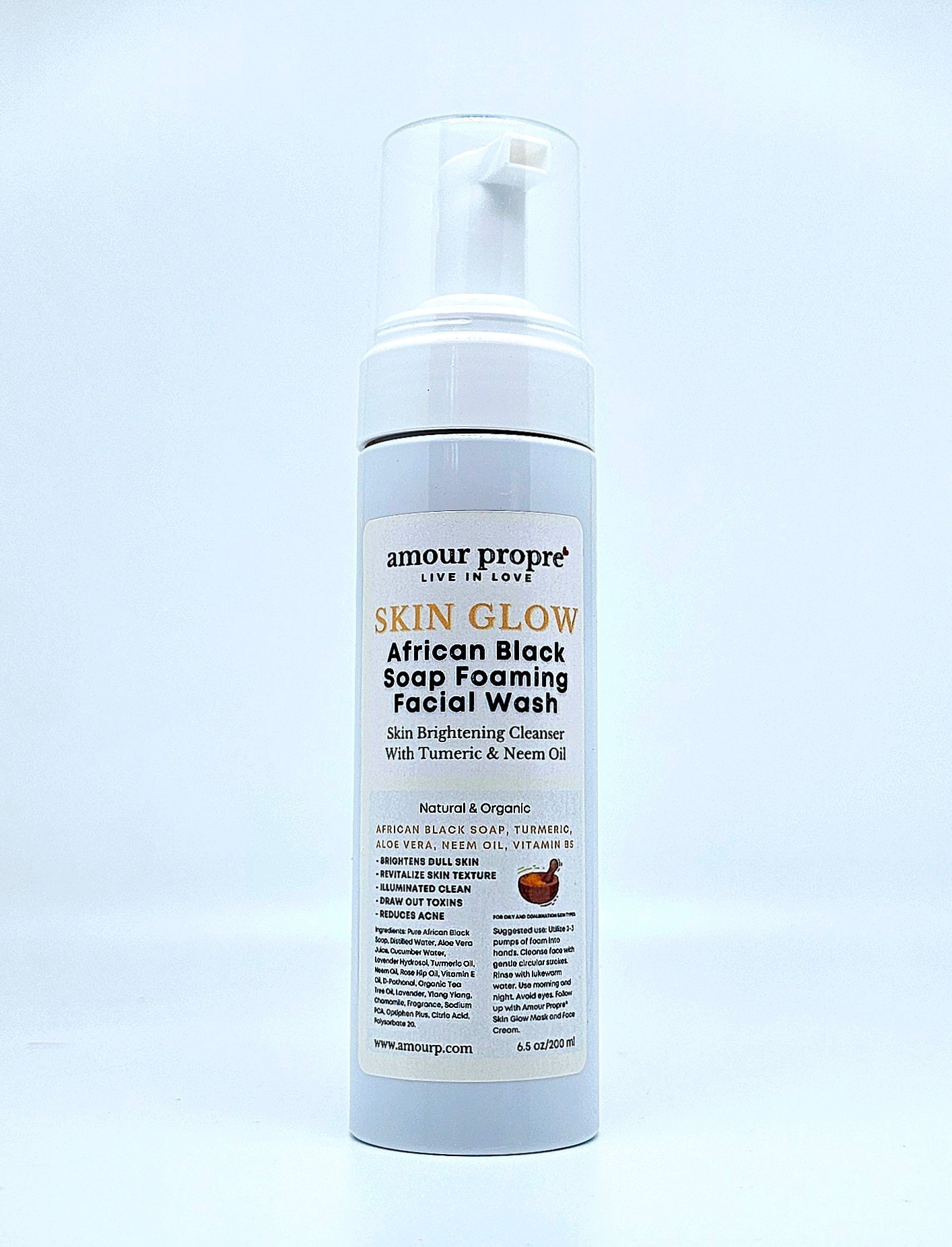 SKIN GLOW: Skin Brightening Facial Care Solution | Foaming Facial Wash, Skin Brightening Face Mask, Turmeric Face Cream