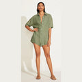 Playa Linen Short Romper