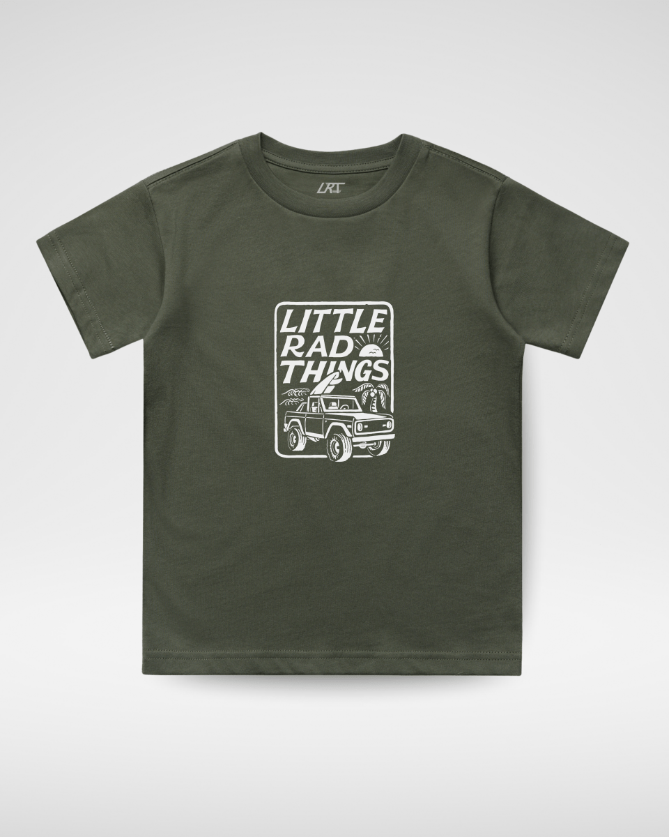 THE BRONCO LITTLE RAD THINGS TEE - OLIVE