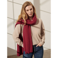 Cashmere Travel Wrap in Dark Cherry